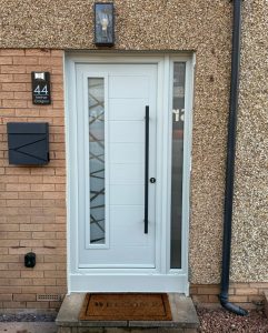white composite door exterior